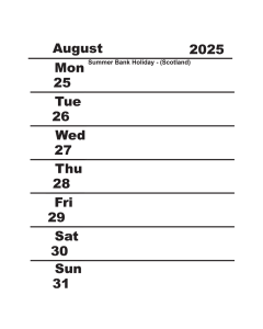 Large A3 Week-to-a-View Calendar