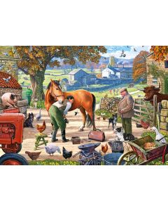 Farrier on the Farm by Steve Crisp - XL 250 Piece Puzzle
