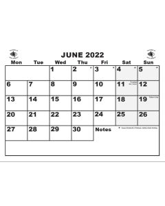 A3 Month-to-a-View Calendar