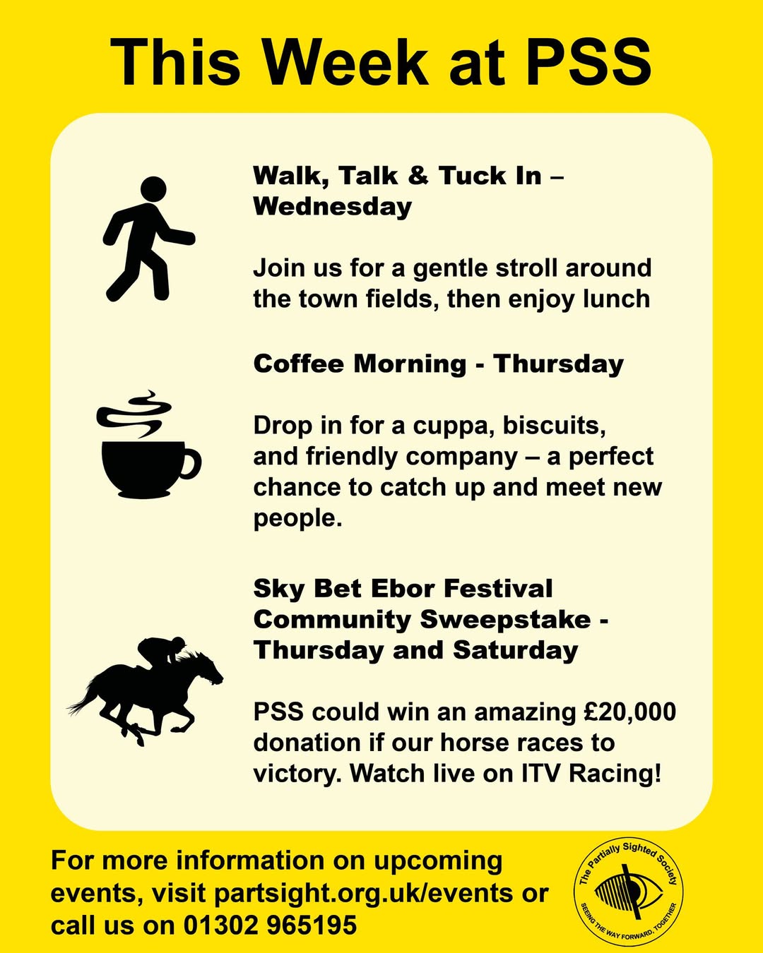 The Week Ahead at PSS